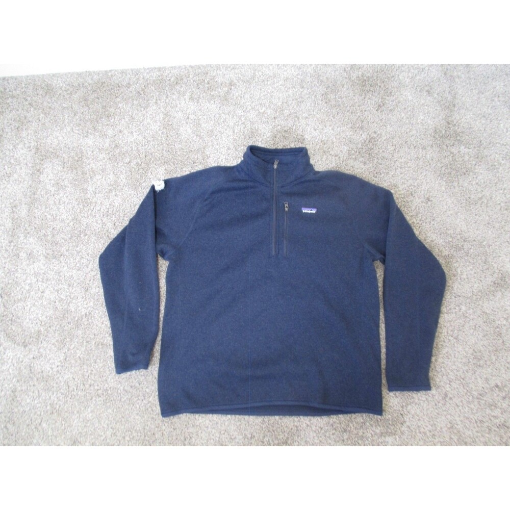 Patagonia Better Sweater Quarter Zip Pullover Men's XL Blue Fleece Sweater